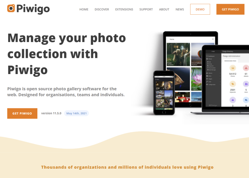 オープンソースの写真管理ソフト【Piwigo】インストールメモ